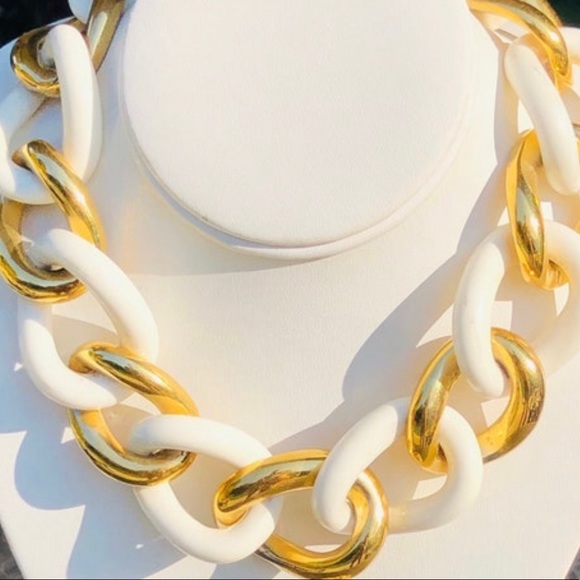 Givenchy Necklace + Bracelet Matching Vintage Jewelry Set Oversized Chain - Picture 3 of 5